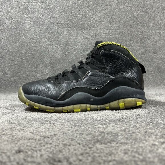 Nike Air Jordan 10 Retro 310805-034 Men’s Size 8.5 Venom Green Black Shoes Used main image 9